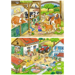 Ravensburger - Vie de Campagne Heureuse - 2x24 Pièces - Puzzles
