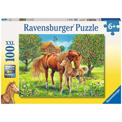 Ravensburger - Horse Happiness On The Meadow - 100 Pieces - Puzzles