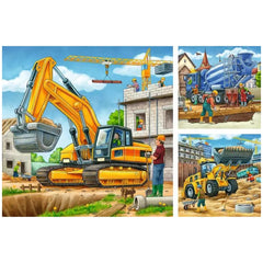 Ravensburger - Grands Véhicules de Construction - 3x49 Pièces - Puzzles