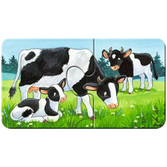 Ravensburger - Mes Premiers Puzzles - Familles Animales à la Ferme - 2X9 Pièces - Puzzles