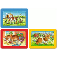 Ravensburger - Mes Premiers Puzzles - Amis Animaux - 3X6 Pièces - Puzzles