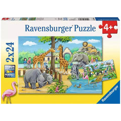 Ravensburger - Welcome To The Zoo - 2x24 Pieces - Puzzles