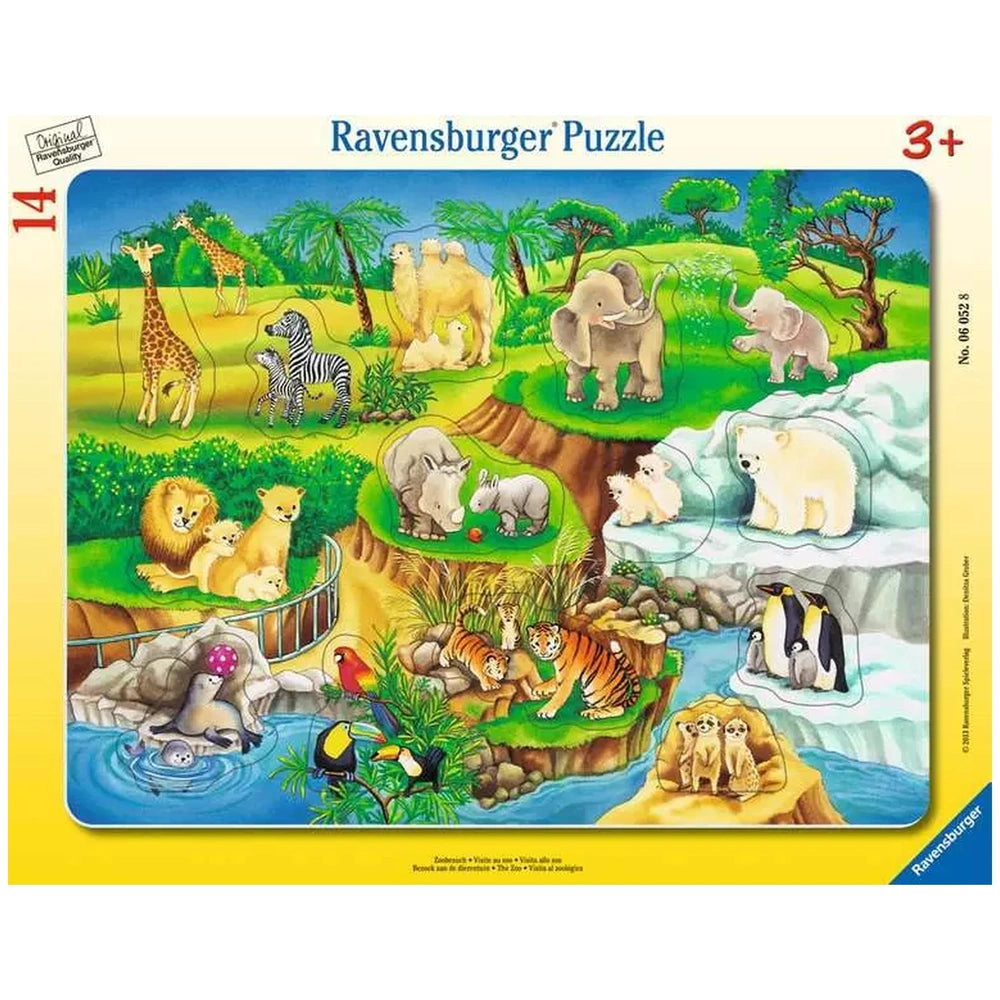 Ravensburger - Visite au zoo - 14 pièces - Puzzles