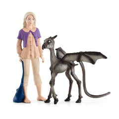 Schleich - Harry Potter - Luna Lovegood™ & Baby Thestral - Action & Toy Figures - 42636
