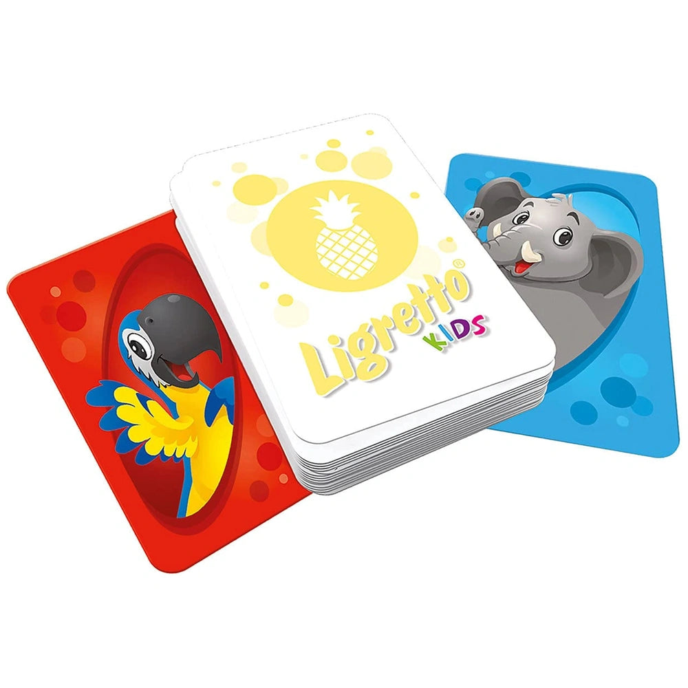 Children's coasters featuring a parrot, elephant, and pineapple design, bright colors, and a glossy finish for playful use.
