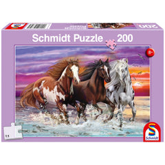 SCHMIDT SPIELE - Trio de chevaux sauvages 200 pièces - Puzzles pour enfants