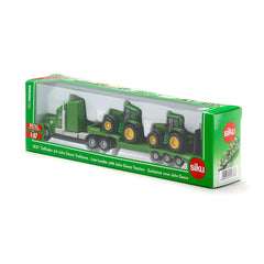Siku - Remorque à plateau avec des tracteurs John Deere - Véhicules de jeu