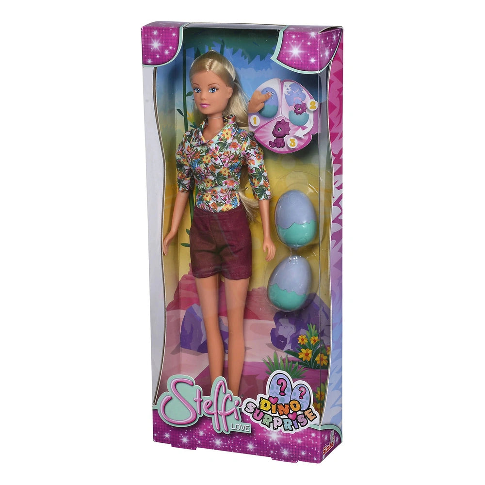 Simba - Steffi LOVE Dino Surprise Pop - Poupées, ensembles de jeu et figurines