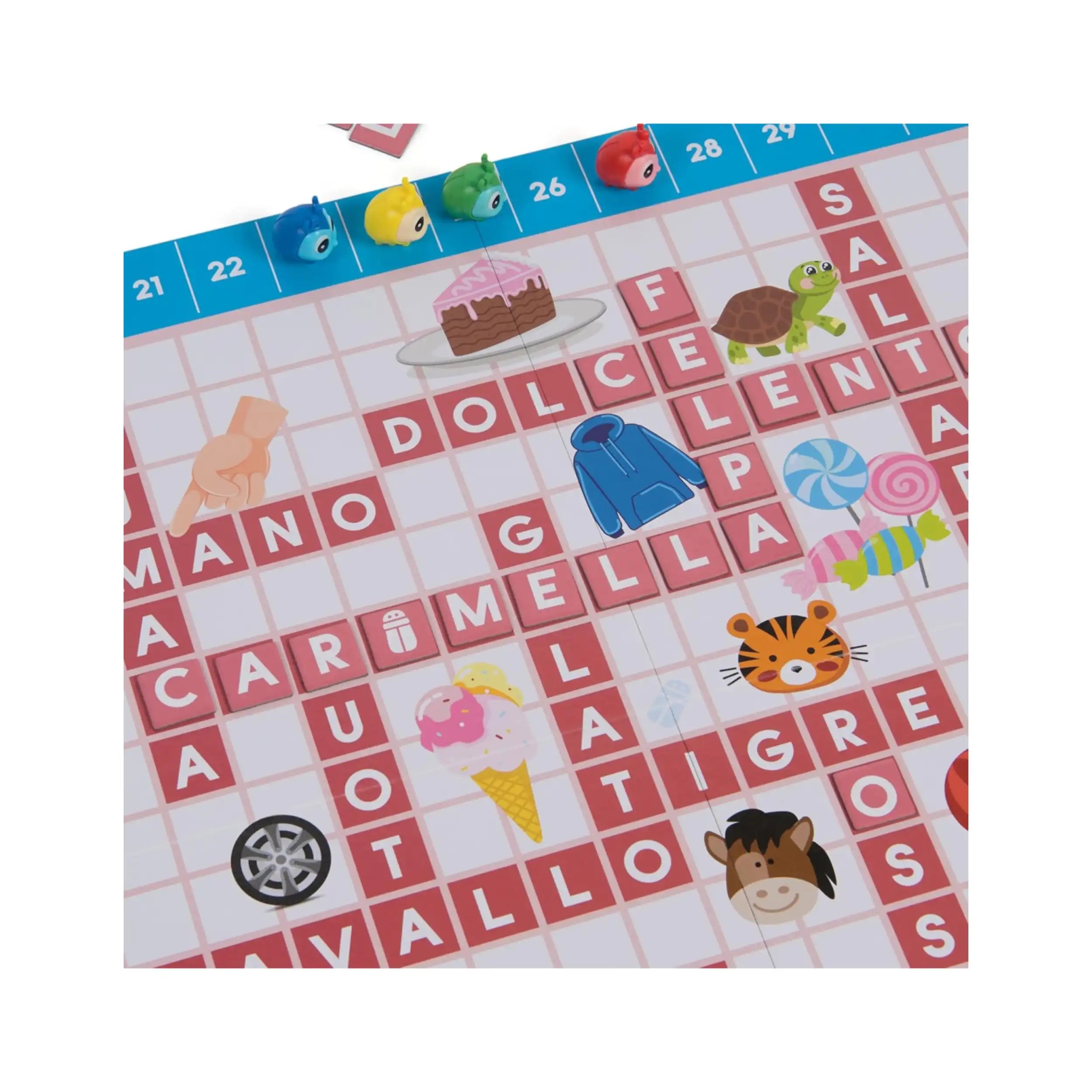 Spin Master - Mon Premier Scarabeo Nouvelle Édition Jeu de Société - Italien et Anglais