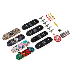 Tech Deck - Planche à doigts de 96 mm avec designs authentiques, pack de 4 - Assortiment