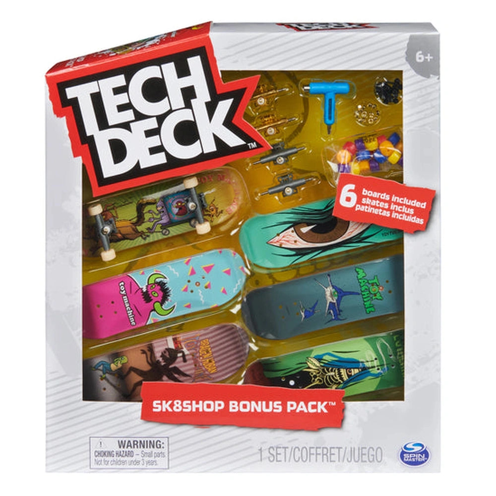 Tech Deck - Toy Machine Sk8shop Fingerboard Bonus Pack - Assorted