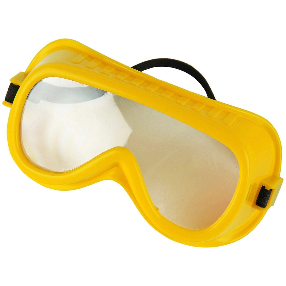 Theo Klein Bosch Accessories Set featuring a glossy yellow plastic goggle, designed for pretend professions and role playing.