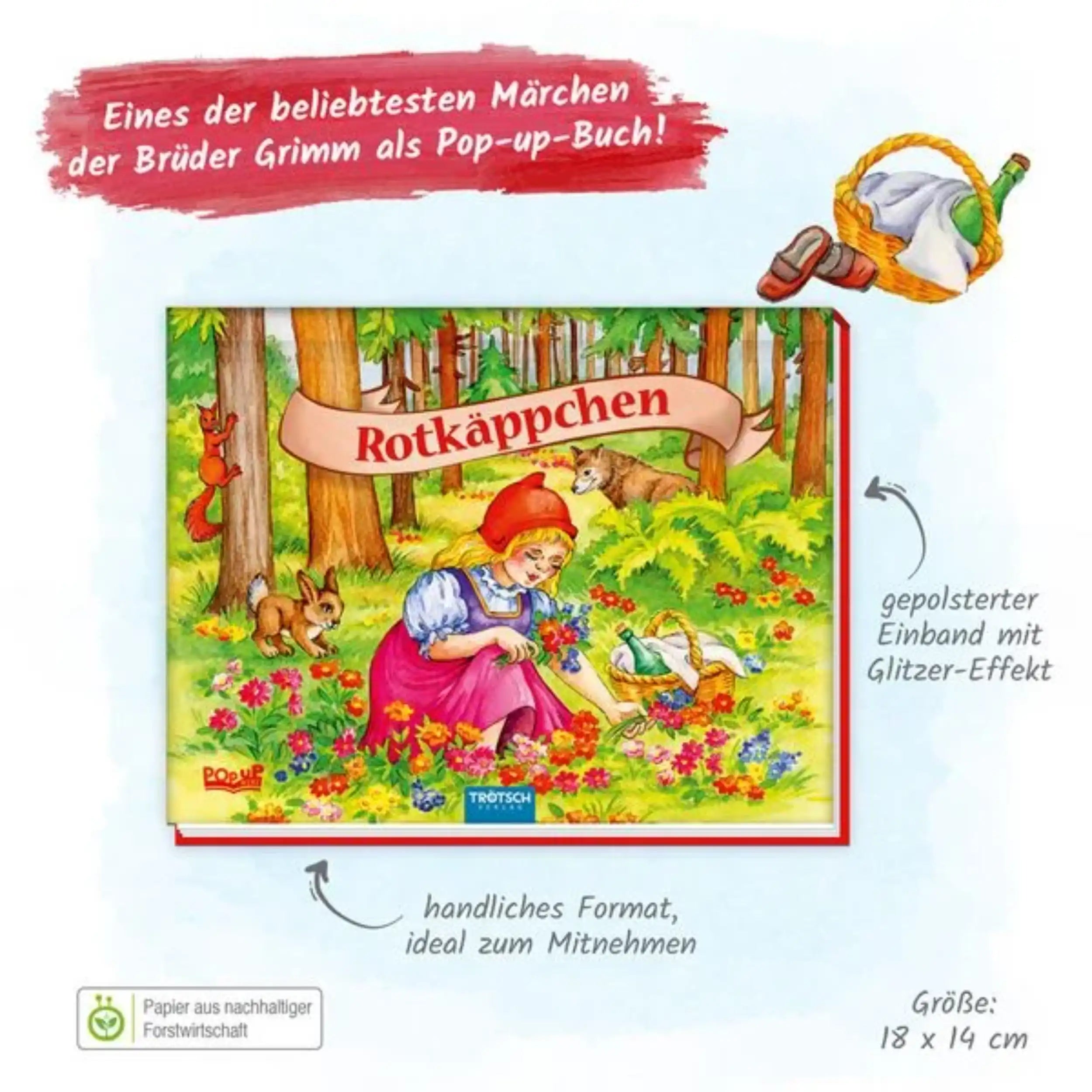 TROTSCH - Mini Pop-up Book Red Riding Hood Books - German Edition
