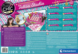 Clementoni - 18602 - Crazy Chic Studio Kit - Tattoo Studio - Temporary Tattoos for Kids Age +6, Arts and Crafts